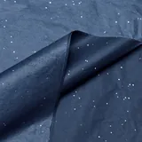 Papier de soie bleu marine pailleté 17g/m² 50 x 75 cm, 240 feuilles