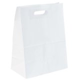 Sacs kraft avec poignées découpées