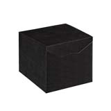 Boîte cadeau noire carton finition luxe 20 x 20 x 18 cm - Paquet de 10