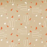 Papier cadeau Apogée bouteilles & verres kraft 69 cm x 50 m 60 g/m² – Le rouleau - Papiers cadeaux à motifs