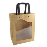 Sacs kraft à fenêtre Delicatessen
