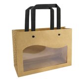 Sacs kraft à fenêtre Delicatessen