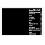 Étiquette ardoise Allergènes - Étiquettes simples