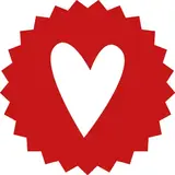 Etiquette Fête des mères Coeur ø 35 mm - Sticker Fête des mères - Rouleau de 500