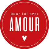 Etiquette Saint Valentin Amour ø 35 mm Rouge / Blanc - Sticker Saint Valentin - Rouleau de 500