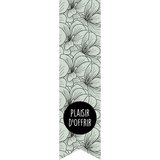 Étiquettes adhésives pour sacs Plaisir d'offrir - Vert d'eau / Noir - L 35 x H 135 mm - Paquet de 200