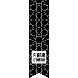 Étiquettes adhésives pour sacs Plaisir d'offrir - Graphique noir et blanc - L 35 x H 135 mm - Paquet de 200