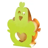 Façade carton poule vert anis pour sachet chocolat Pâques 14 x 20 cm - Emballage Pâques - Paquet de 50