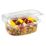 Barquette avec couvercle charnière 1000 ml 18,5 x 15,5 x 6,8 cm - Barquette plastique - Lot de 50