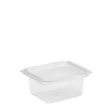 Barquette avec couvercle charnière 375 ml 12,7 x 11,5 x 5,5 cm - Barquette plastique - Lot de 50