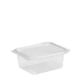 Barquette avec couvercle charnière 500 ml 14,2 x 12 x 6 cm - Barquette plastique - Lot de 50