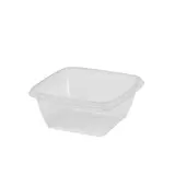 Bol salade 250 ml plastique transparent 12,5 x 12,5 x 3,8 cm - Bol plastique - Lot de 50