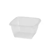 Bol salade 375 ml plastique transparent 12,5 x 12,5 x 5,2 cm - Bol plastique - Lot de 50