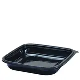 Bol salade 500 ml plastique Noir 19 x 19 x 3,2 cm - Bol plastique - Lot de 50