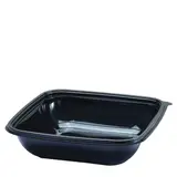 Bol salade 750 ml plastique Noir 19 x 19 x 4,5 cm - Bol plastique - Lot de 50