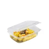 Barquette avec couvercle charnière 250 ml 12,3 x 9,5 x 5,4 cm - Barquette plastique - Lot de 50