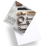 Bon cadeau Barbier 12 x 12 cm avec enveloppe