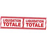 Banderole LIQUIDATION TOTALE - Affiches Liquidation