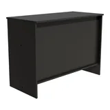 Comptoir d'accueil noir mat 88 x 120 x 52 cm