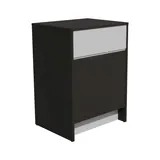 Comptoir d'accueil noir mat / gris 62,5 x 51 x 88 cm