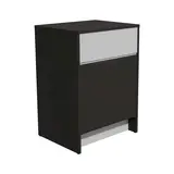 Comptoir d'accueil noir mat / gris 62,5 x 51 x 88 cm