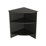 Comptoir d'angle mélaminé noir mat 52 x 52 x 88 cm