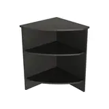 Comptoir d'angle mélaminé noir mat 52 x 52 x 88 cm