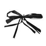 Noeud raphia Noir 80 mm attache twist - Paquet de 100