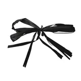 Noeud raphia Noir 80 mm attache twist - Paquet de 100