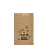 Sac croissant papier kraft brun 14 x 7 x 20 cm Le plaisir gourmand - Sachet viennoiserie - Lot de 1000