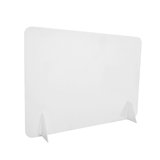 Écran de protection transparent anti projection pour comptoir 90 x H 65 cm - Vitres de protection de comptoir