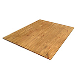 Fond gondole bois plein pin massif brun 96,2 x 120 cm - fond pour gondole - panneau bois pour gondole