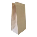 Sac SOS kraft brun 20 + 15 x 40 cm, paquet de 500