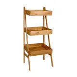 Présentoir fruits et légumes bois massif 3 étages 70 x 50 x 160 cm - Mobilier primeur