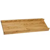 Présentoir 9 bouteilles de vin bois brun 100x37x8 cm