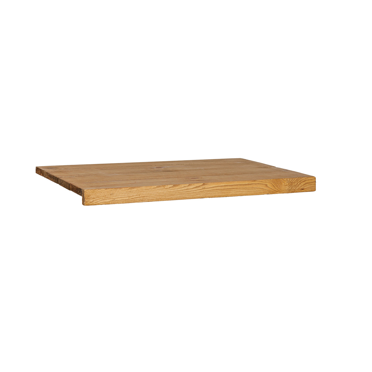Tablette bois massif brun L60 x P41,8 cm - Modèle d'étagère pour boutique