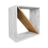Croisillon range bouteille pour casier / étagère à vin 51,4 x 28 cm bois massif - Paquet de 3