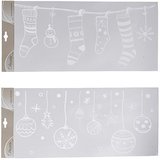 Autocollant aux motifs de Noël - Stickers vitrines