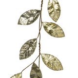 Guirlande feuilles de magnolia métallisées or - Décors à suspendre