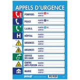 Panneau APPELS D'URGENCE