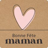 Étiquettes cadeaux adhésives Bonne Fête maman - Fête des mères