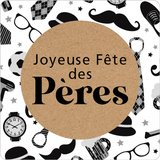 Étiquettes cadeaux adhésives Joyeuse Fête des Pères - Fête des pères