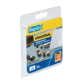 Bâton de colle transparente universelle ø 7mm x 90 mm pour pistolet Rapid - Lot de 36