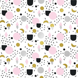 Papier cadeau féminin blanc motifs rose, noir & doré 70 cm x 50 m 70-80 g/m² – Le rouleau - Papiers cadeaux à motifs