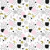 Papier cadeau féminin blanc motifs rose, noir & doré 70 cm x 50 m 70-80 g/m² – Le rouleau