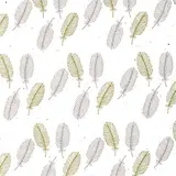 Papier cadeau écologique plumes blanc cassé 70 cm x 25 m 80 g/m² – Le rouleau