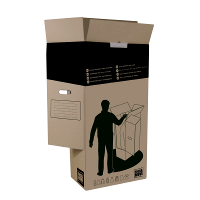 Caisse penderie carton 50 x 50 x 120 cm - Caisses américaines cartons