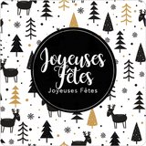 Étiquettes adhésives Joyeuses Fêtes