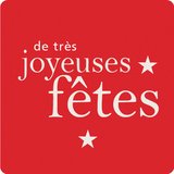 Étiquettes adhésives de très JOYEUSES FÊTES