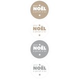 Étiquettes adhésives couleurs assorties “Père Noël a pensé à toi” Ø 35 mm – Paquet de 500 - Étiquettes cadeaux adhésives